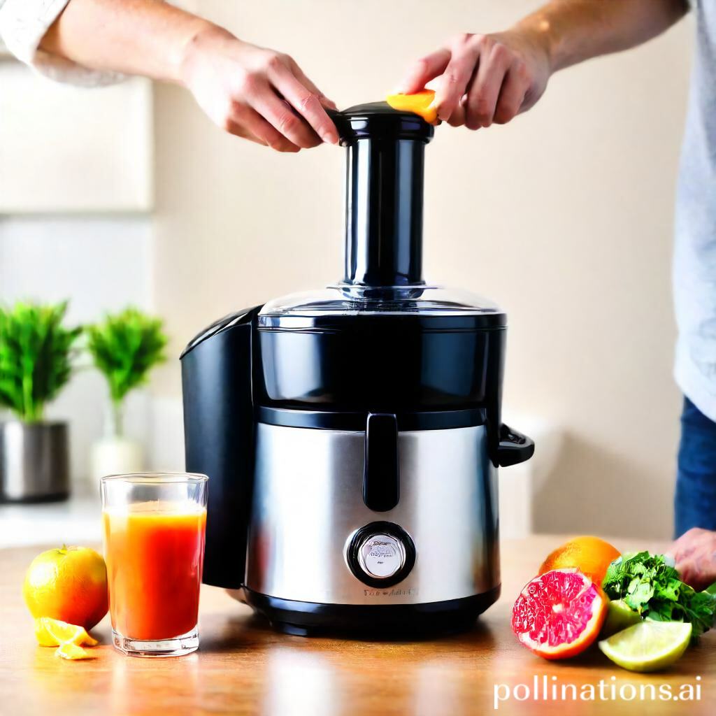 Operating the Electric Juicer 1. Place the juicer on a stable surface 2. Plug in the juicer 3